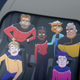 The crew spends a suitably silly amount of time admiring the Cerritos from afar.